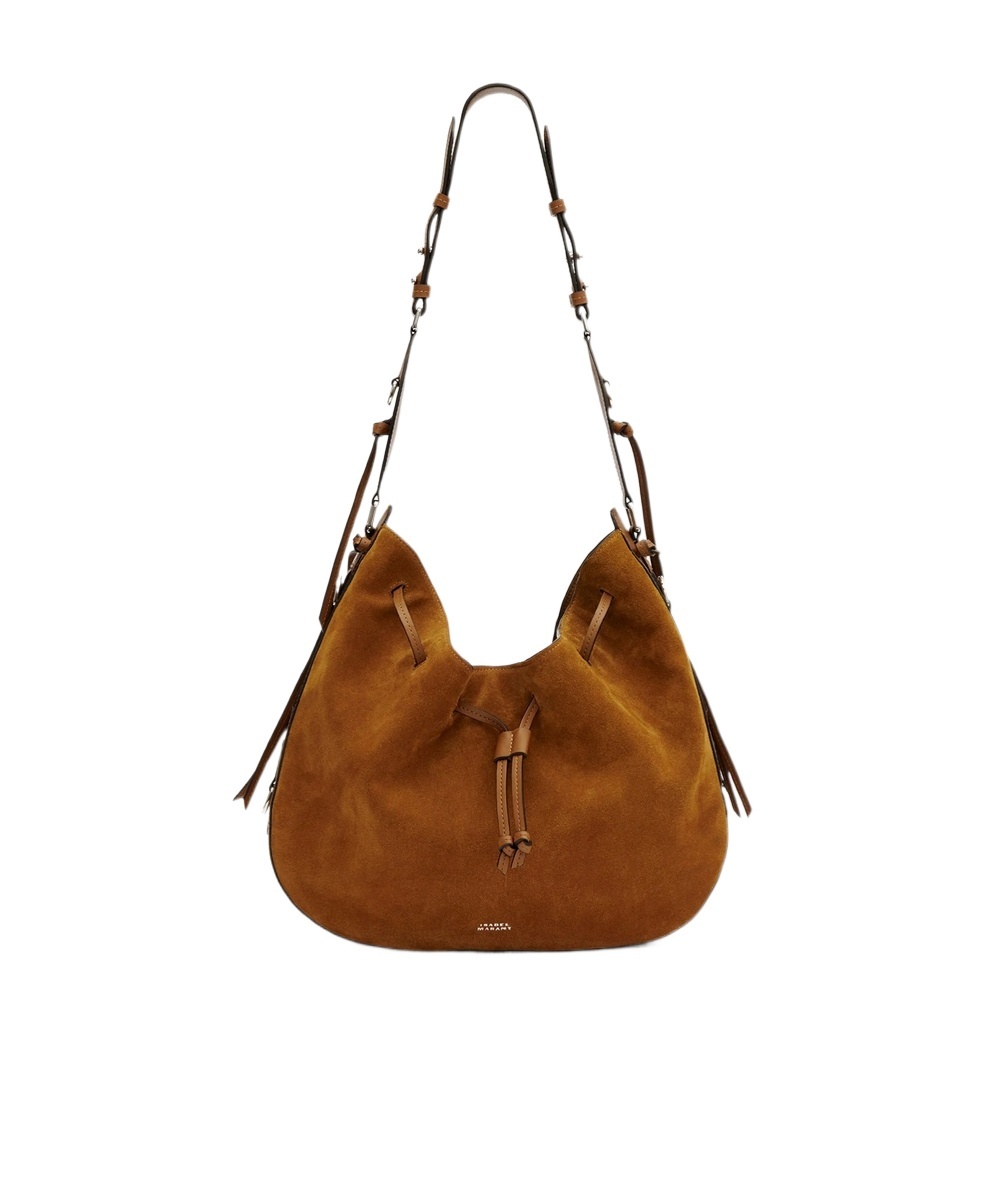 Isabel Marant Drawstring Bolton Shoulder Bag In Brown