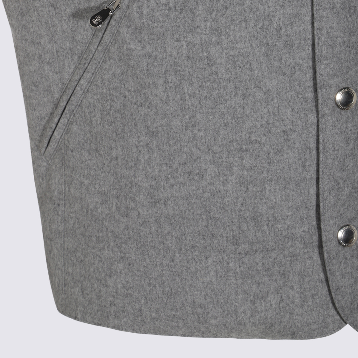 Brunello Cucinelli Sleeveless Vest In Gray