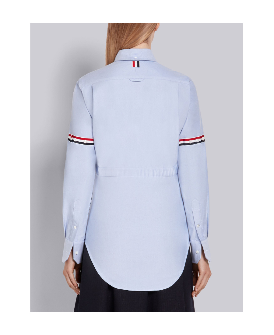 THOM BROWNE FOUR-POCKET GROSGRAIN BAND OXFORD SHIRT