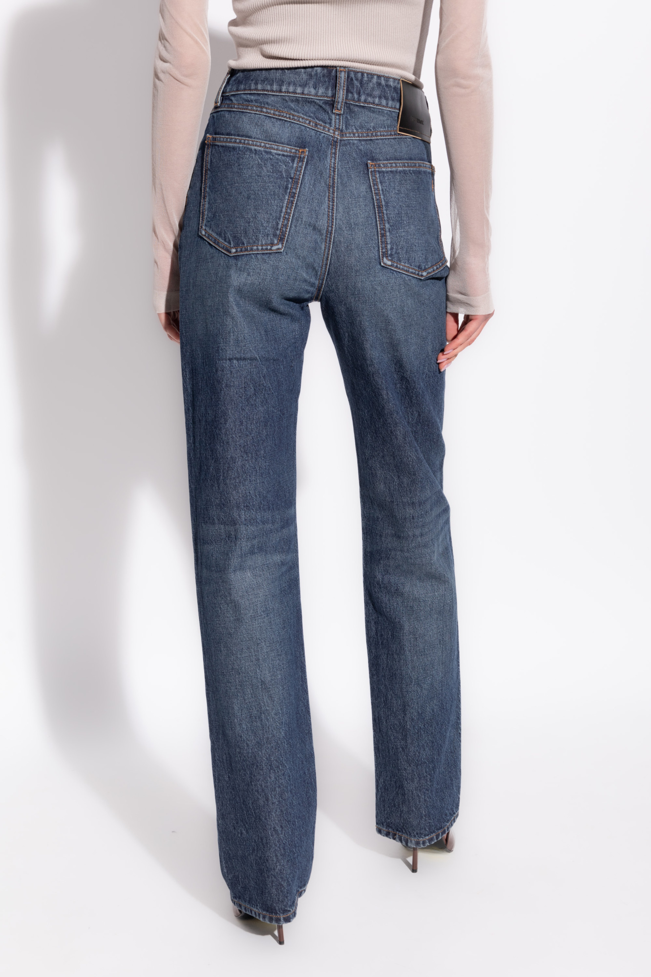 Sportmax Tasso Straight Leg Jeans In Blue