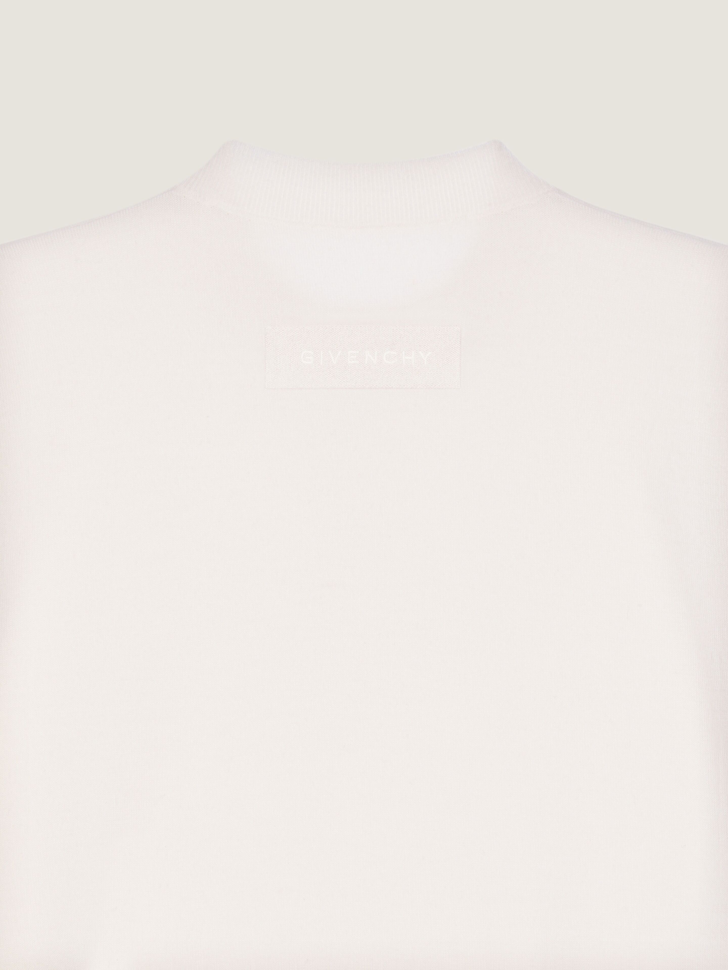 Givenchy Short-sleeved Sweater In Cashmere In White