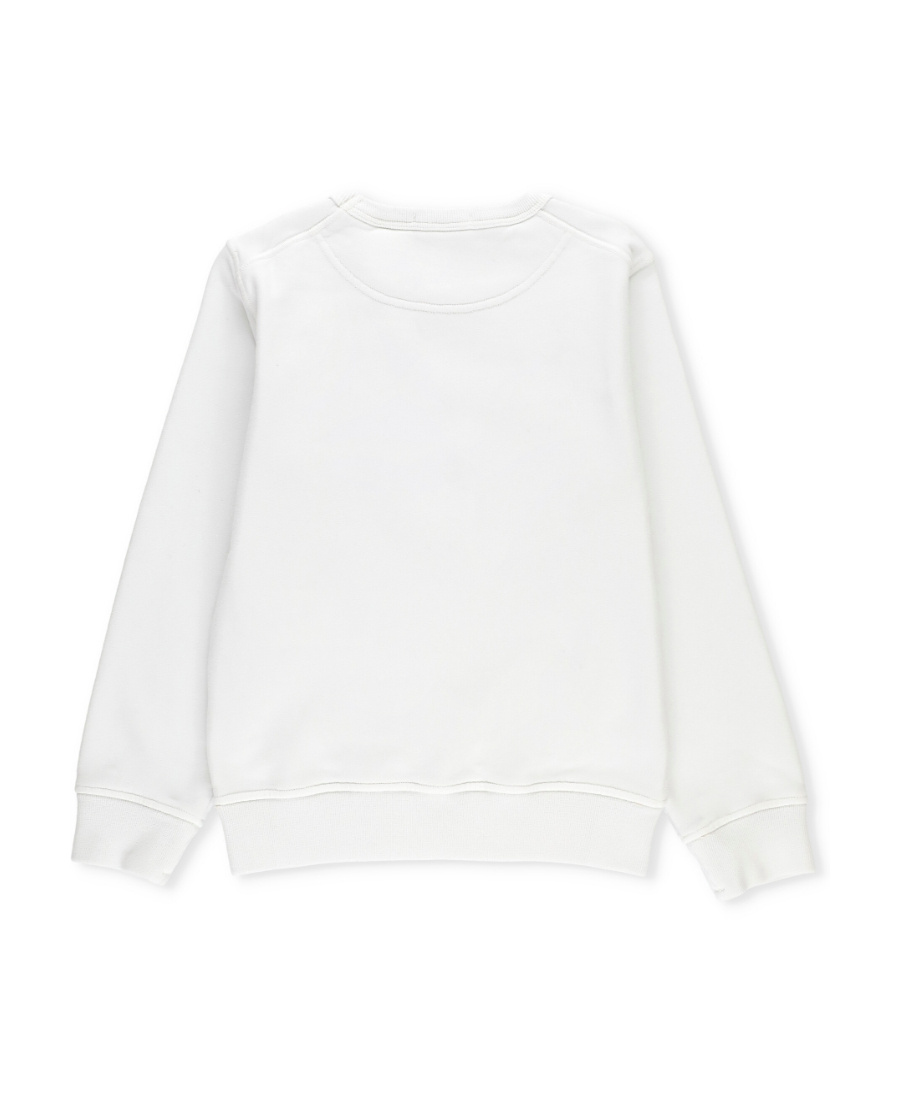 Stone Island Long-sleeved Round-neck Sweater In Nude
