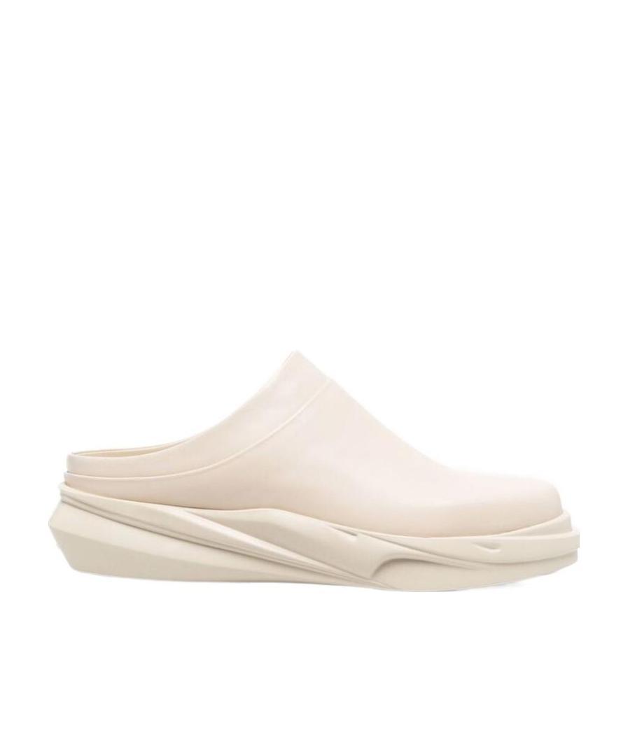 Alyx Round-toe Chunky-sole Slides In Nude