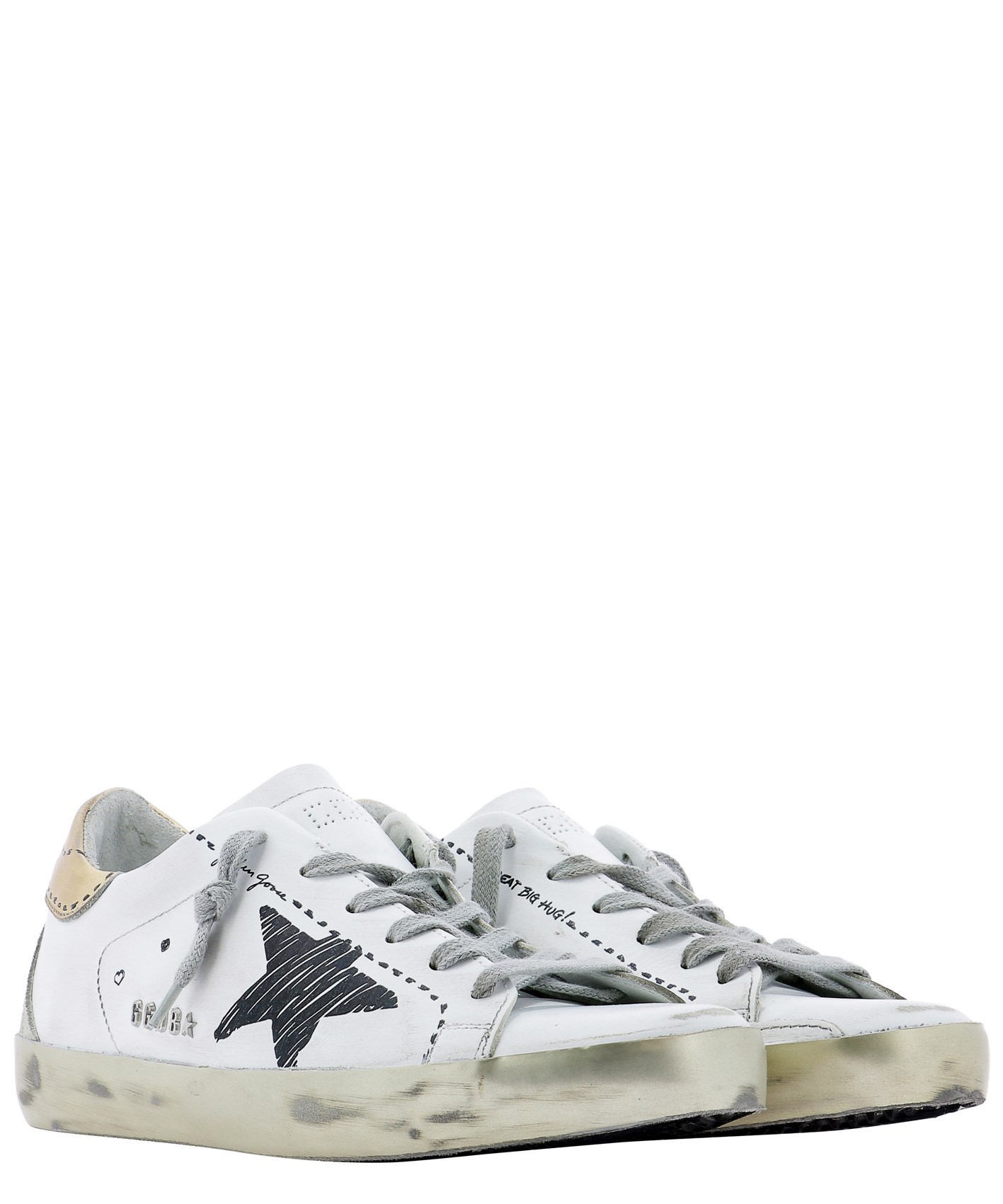 Golden Goose Super-star Low-top Sneakers In White