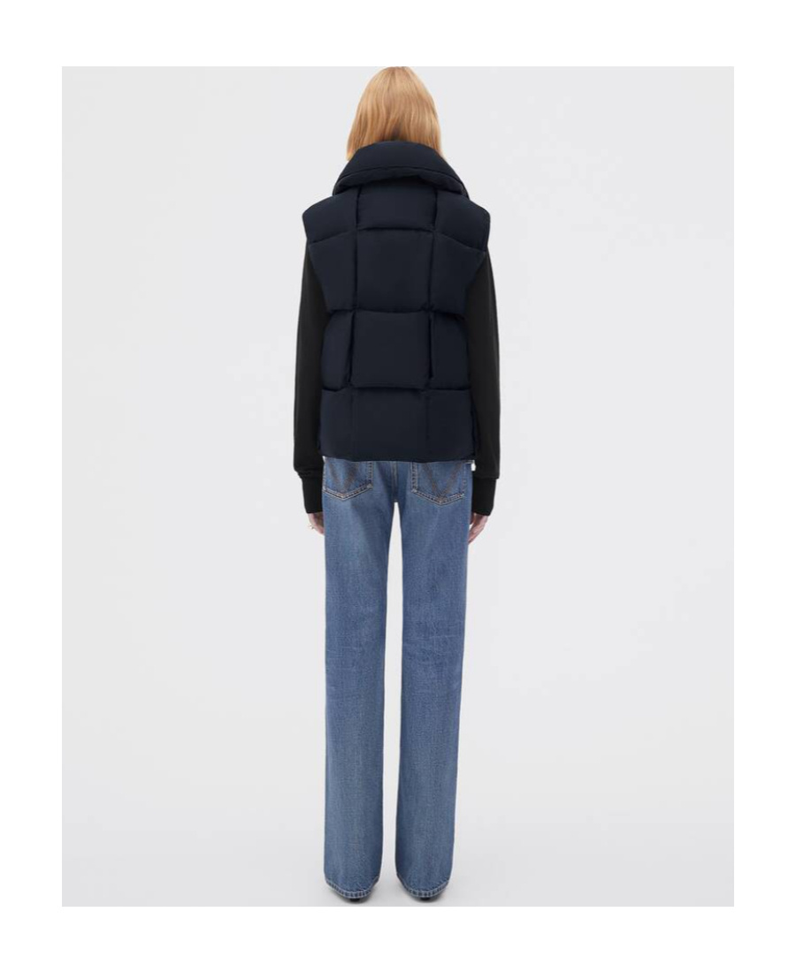 Shop Bottega Veneta Braided And Lined Vest In Blue
