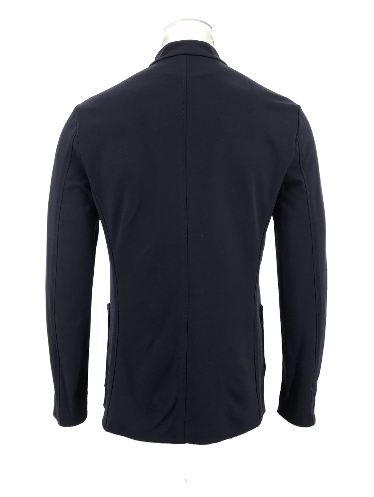 Armani Collezioni Long-sleeved Casual Jacket In Black
