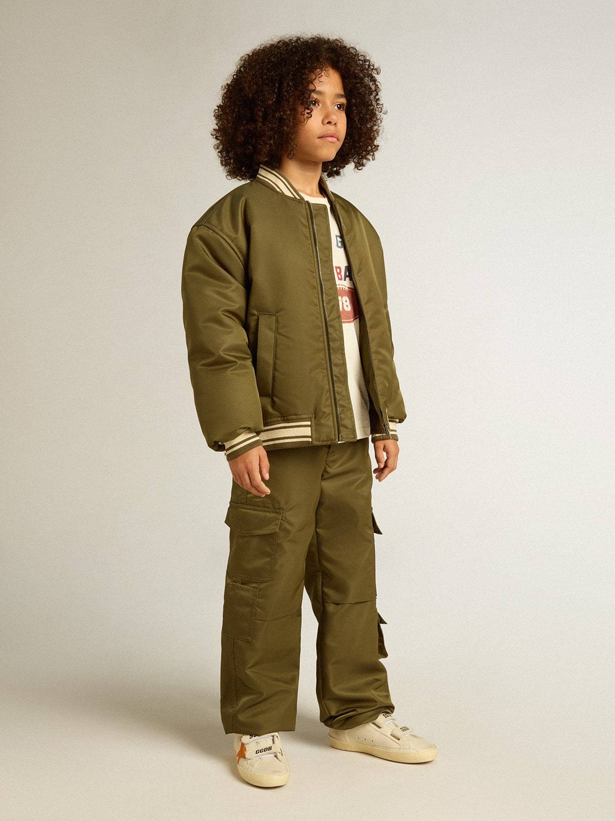Golden Goose Water Repellent Cargo Pants In Green