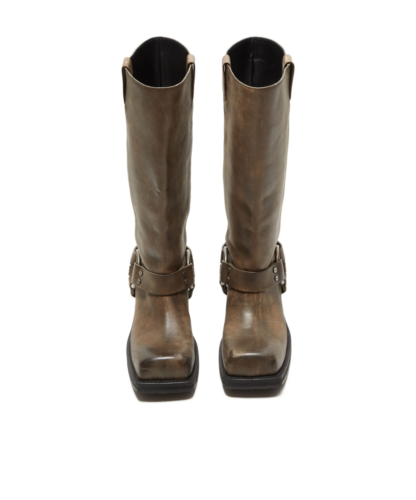 Acne Studios Woman Boot Khaki Size 5 Leather In Brown