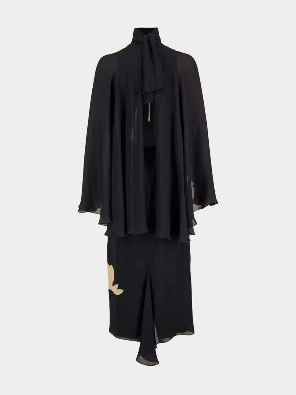 Johanna Ortiz Long-sleeved Dress In Black