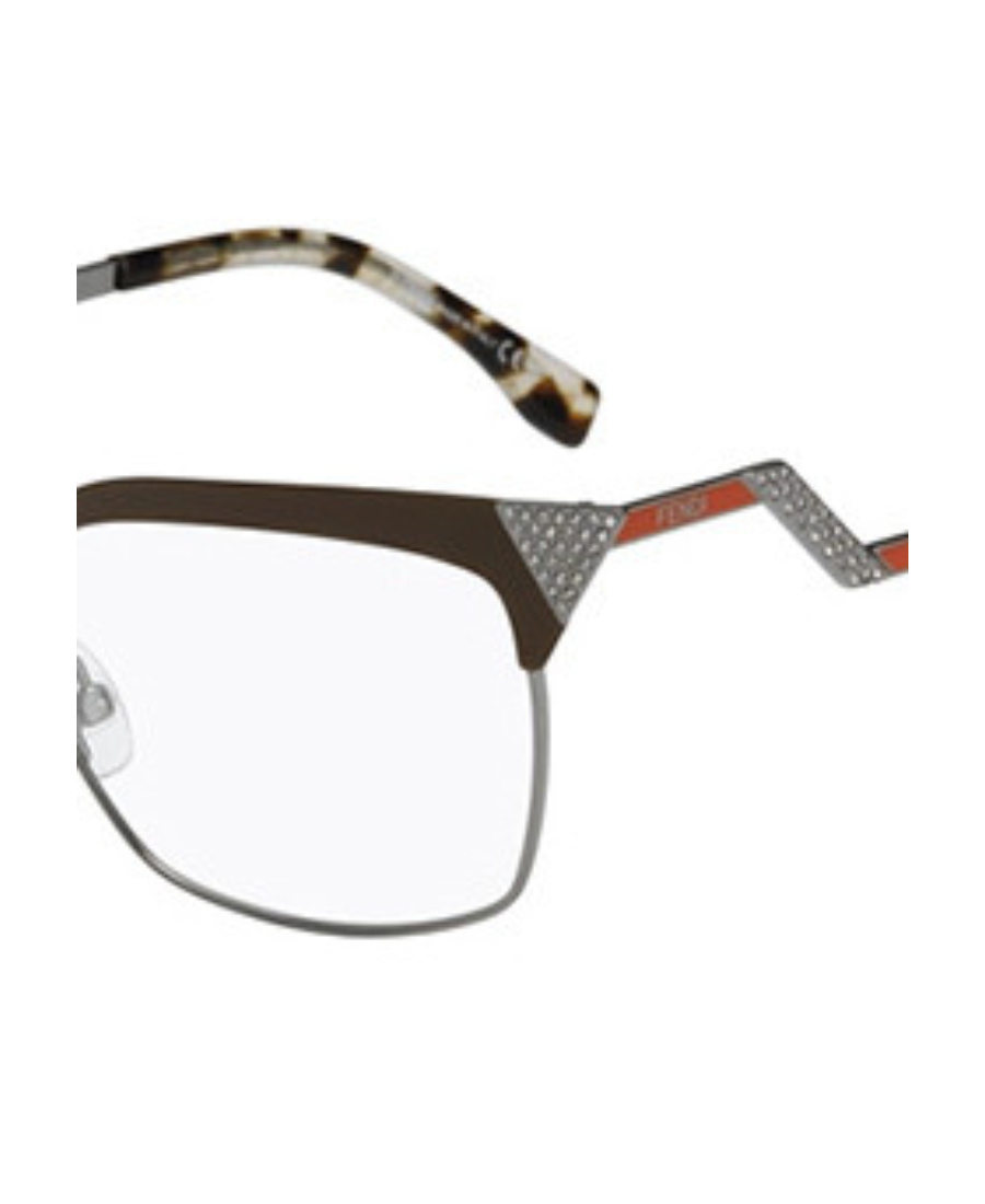 Fendi Logo Detail Flat Lens In White