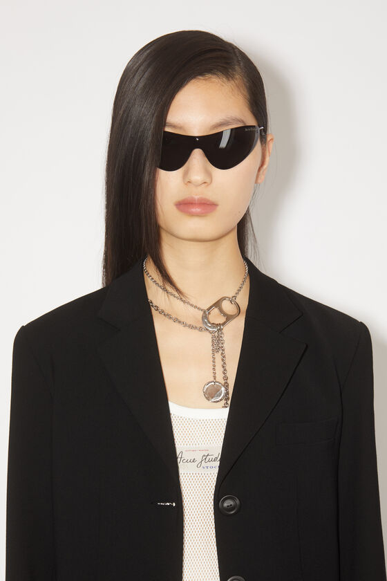 Acne Studios Notched-lapel Single-breasted Blazer In Black