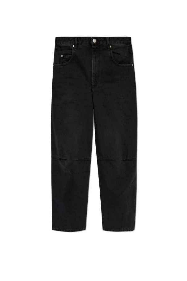 Isabel Marant Belt-loop Jeans In Black