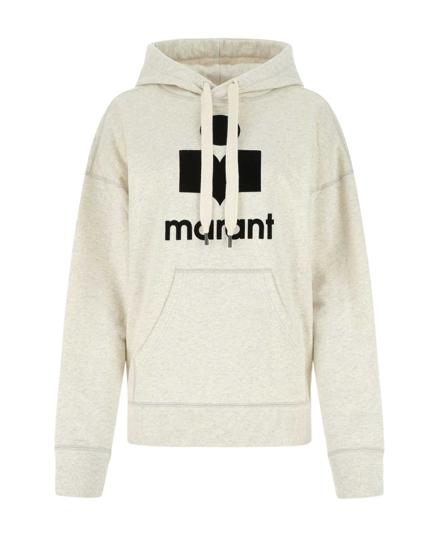 Isabel Marant Étoile Isabel Marant Etoile Women Melange Ivory Cotton Blend Mansel Sweatshirt In Neutral