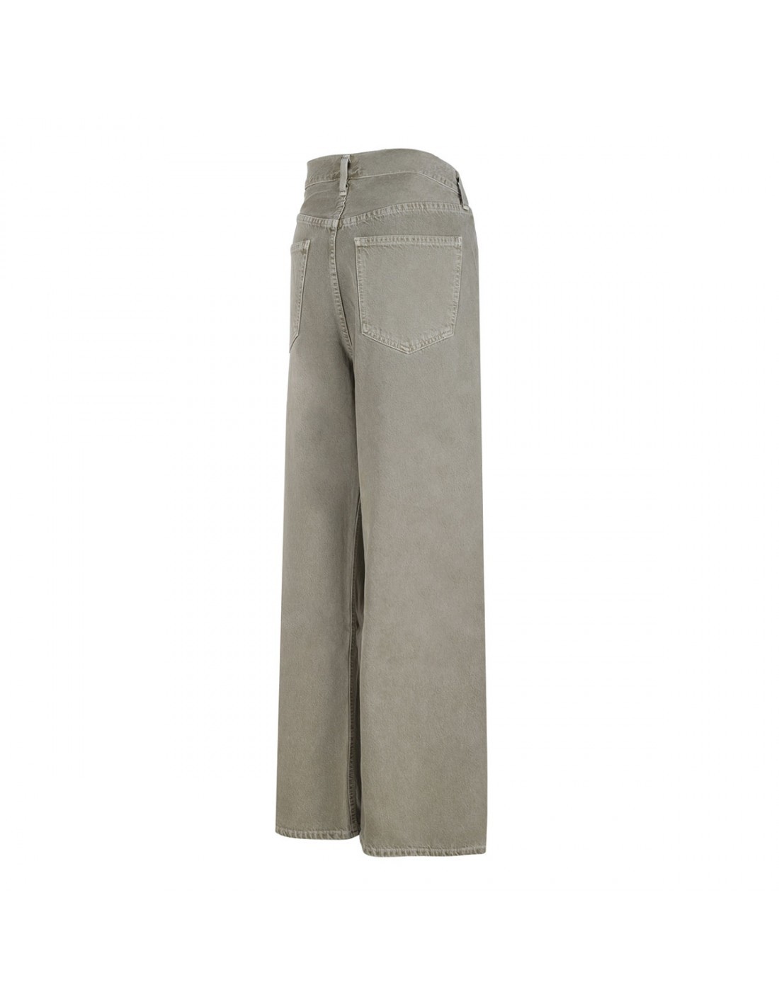 Agolde Denim Trousers With Belt Loops