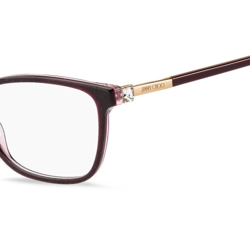 JIMMY CHOO JIMMY CHOO EYEWEAR RECTANGULAR FRAME GLASSES