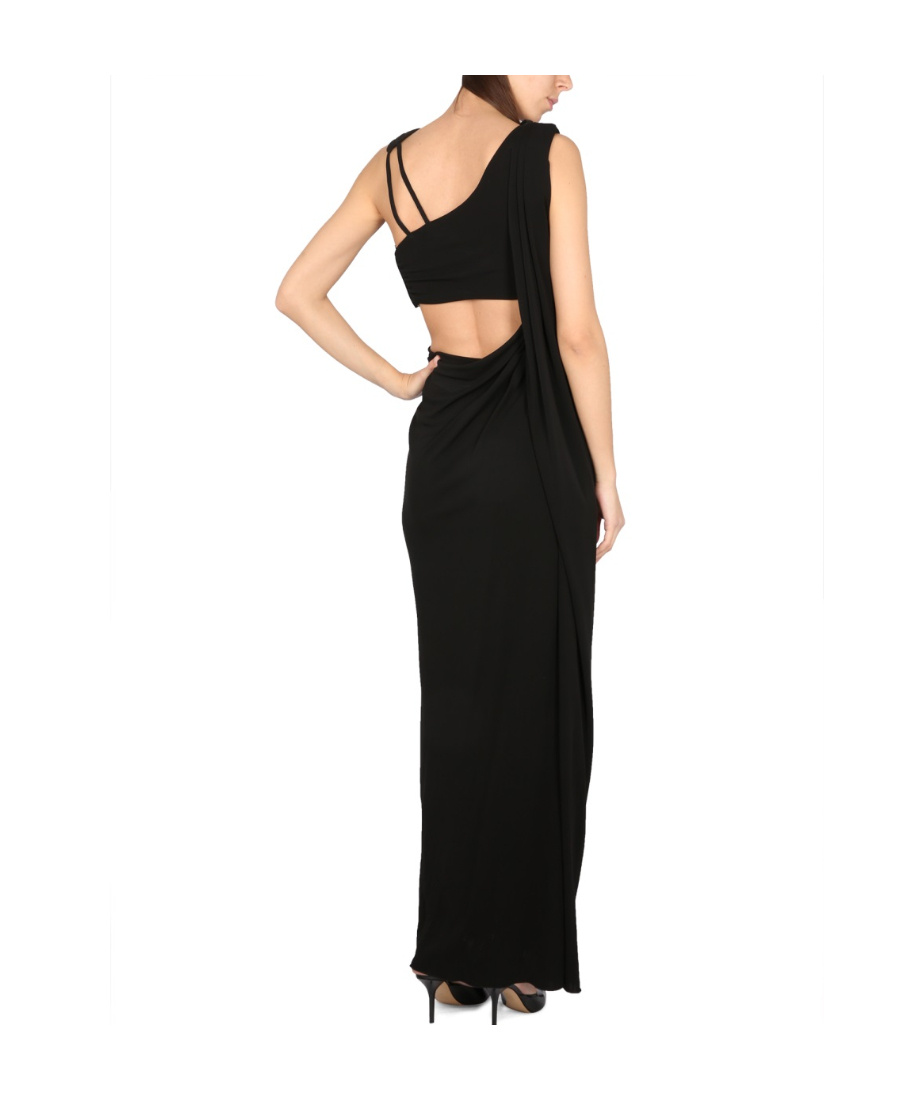 Alberta Ferretti Cut-out Maxi Dress In Black