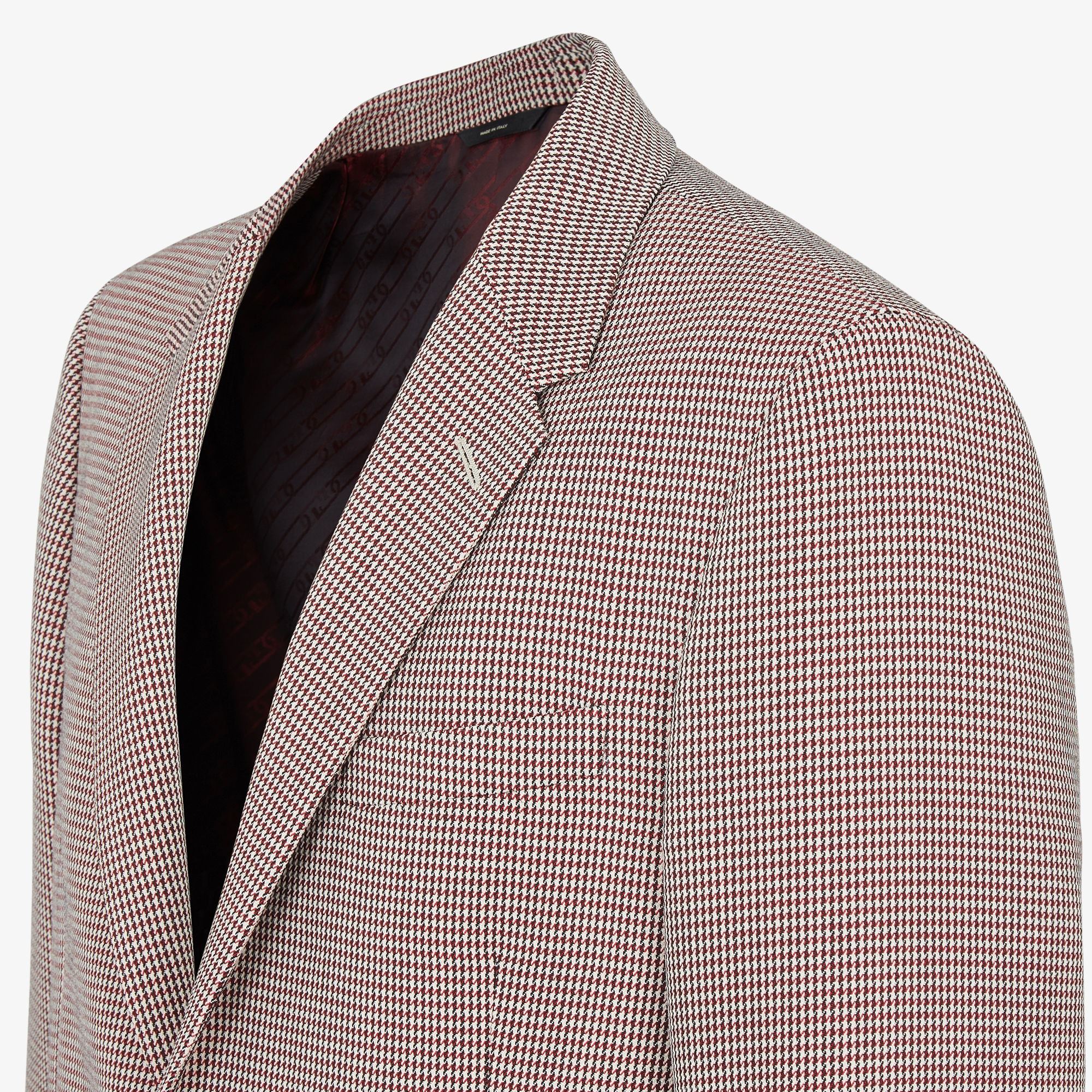 Fendi Single-breasted Houndstooth Blazer In Multicolor