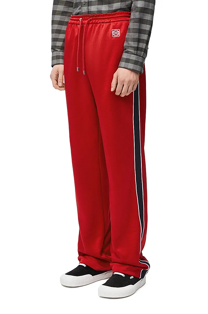 Loewe Elastic Waist Sweatpants In Red