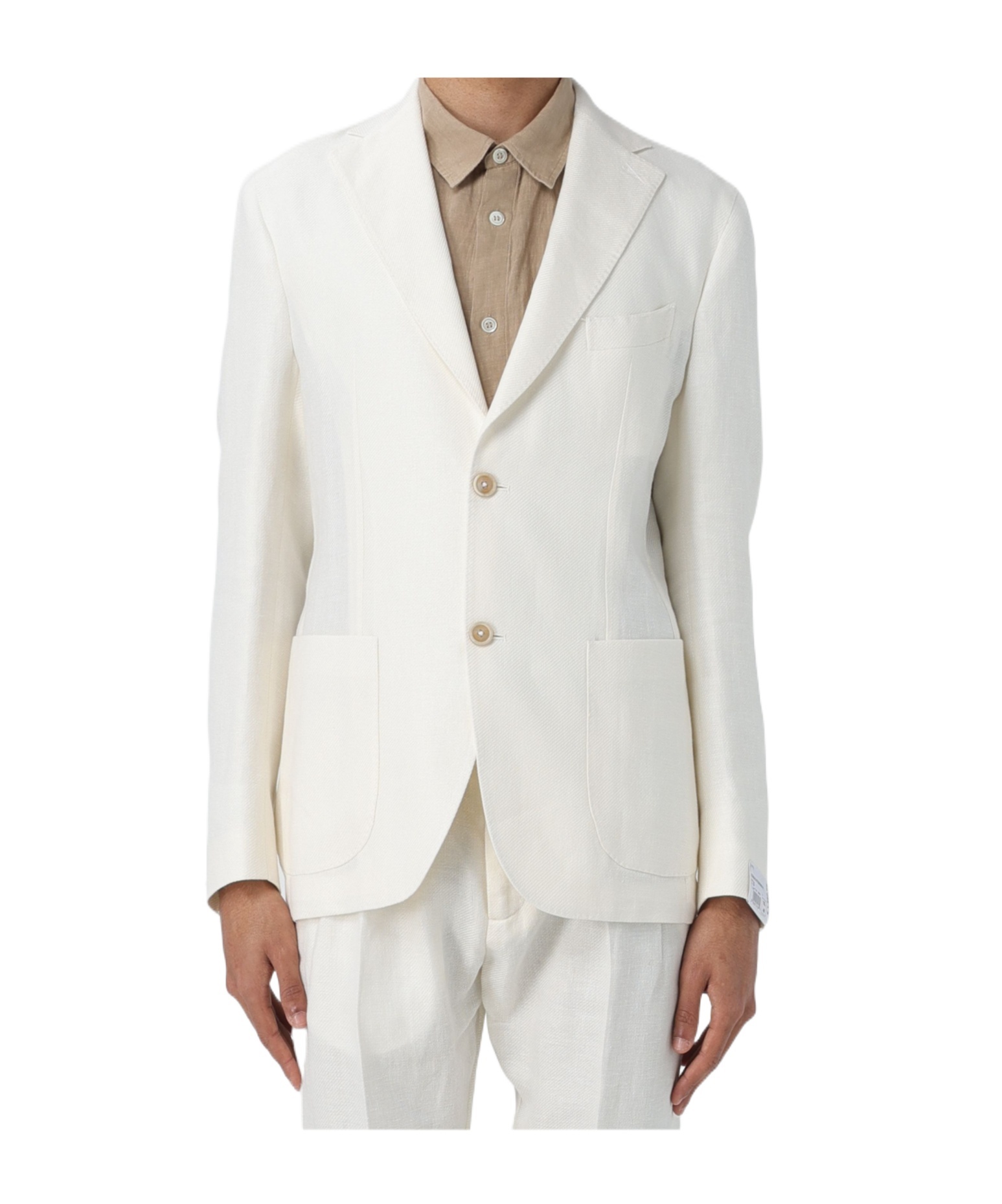 Eleventy Single-breasted Linen Blend Suit In Neutral