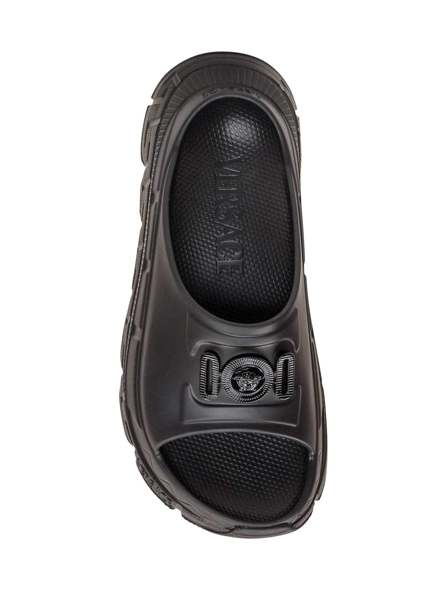 Versace Medusa Chunky-sole Slides In Black