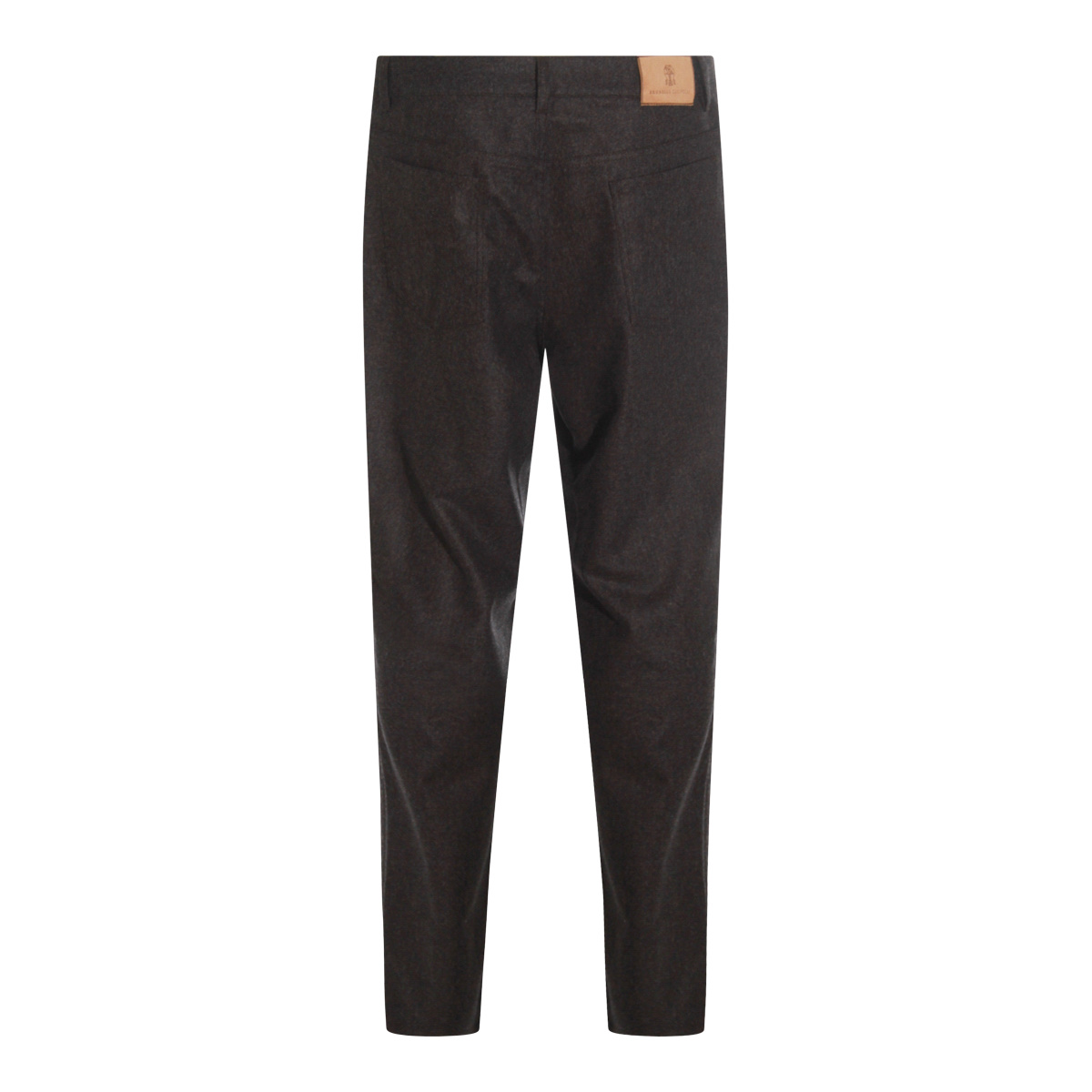 Brunello Cucinelli Belt Loops Slacks In Brown