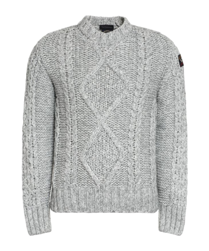 Paul & Shark Cable-knit Jumper In Gray