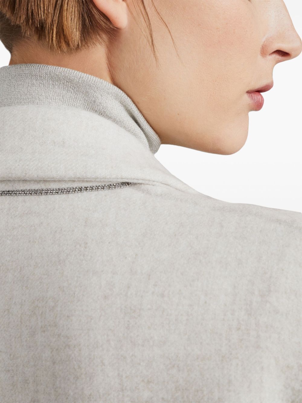 Brunello Cucinelli Wool Blazer In White