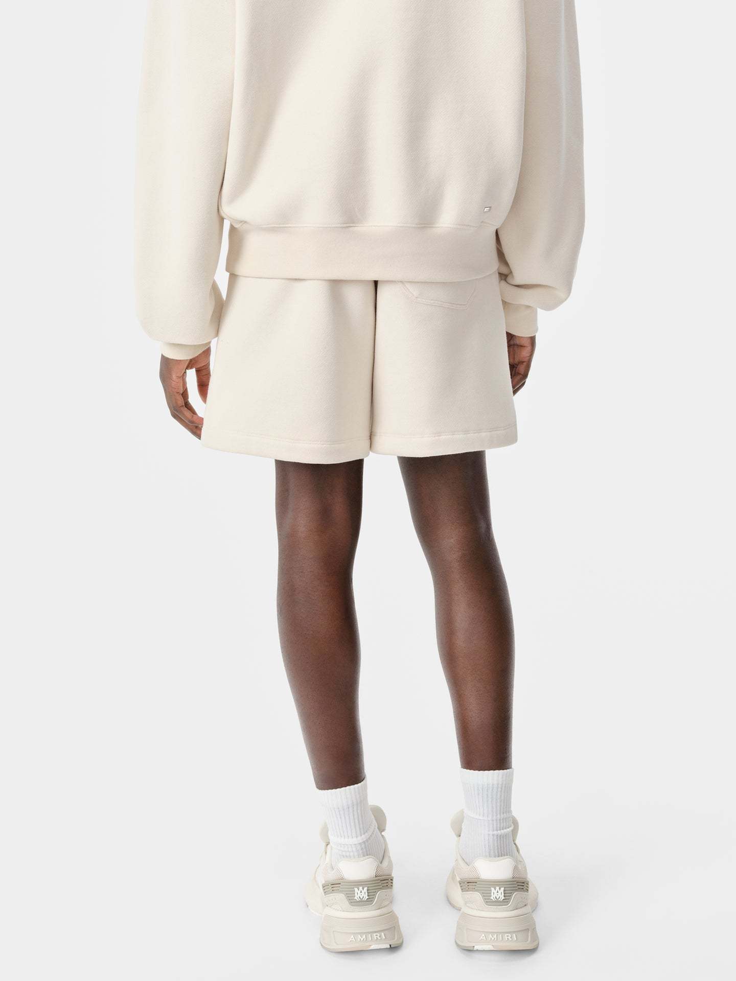 Amiri Drawstring Cotton Shorts In Neutral