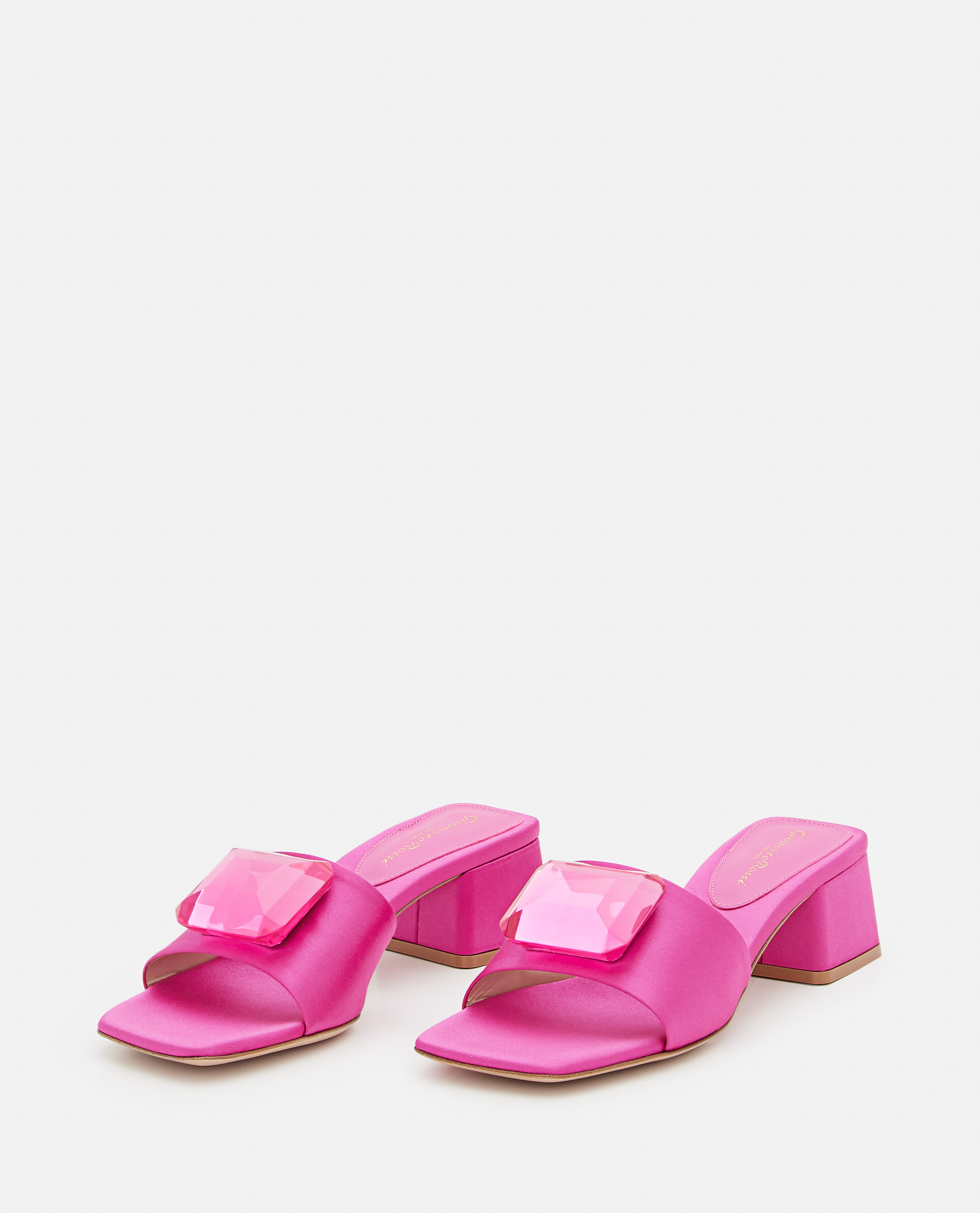 GIANVITO ROSSI GIANVITO ROSSI SQUARE TOE SLIP-ON SANDALS