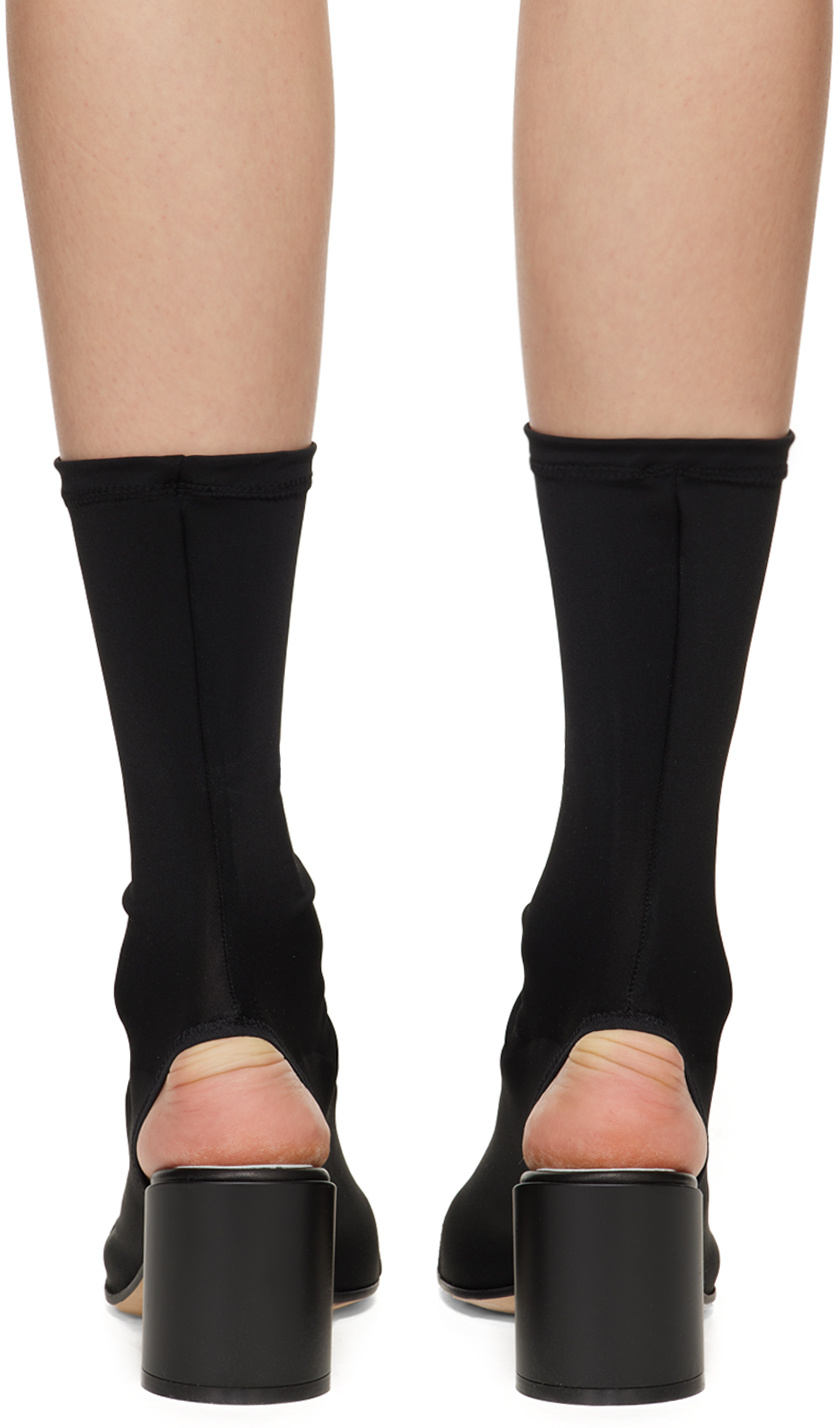 Mm6 Maison Margiela Slip-on Sock Boots In Black