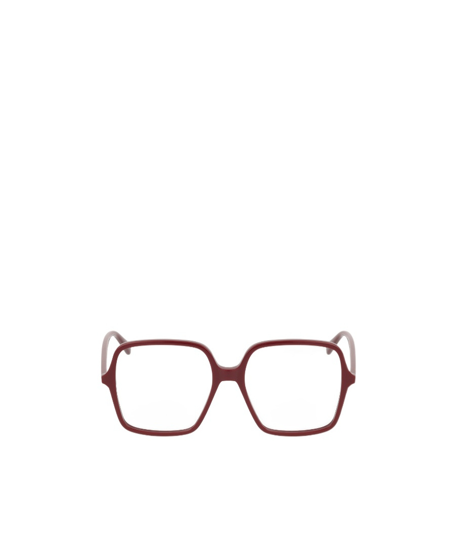 Gucci Oversize Square Frame Glasses In Red