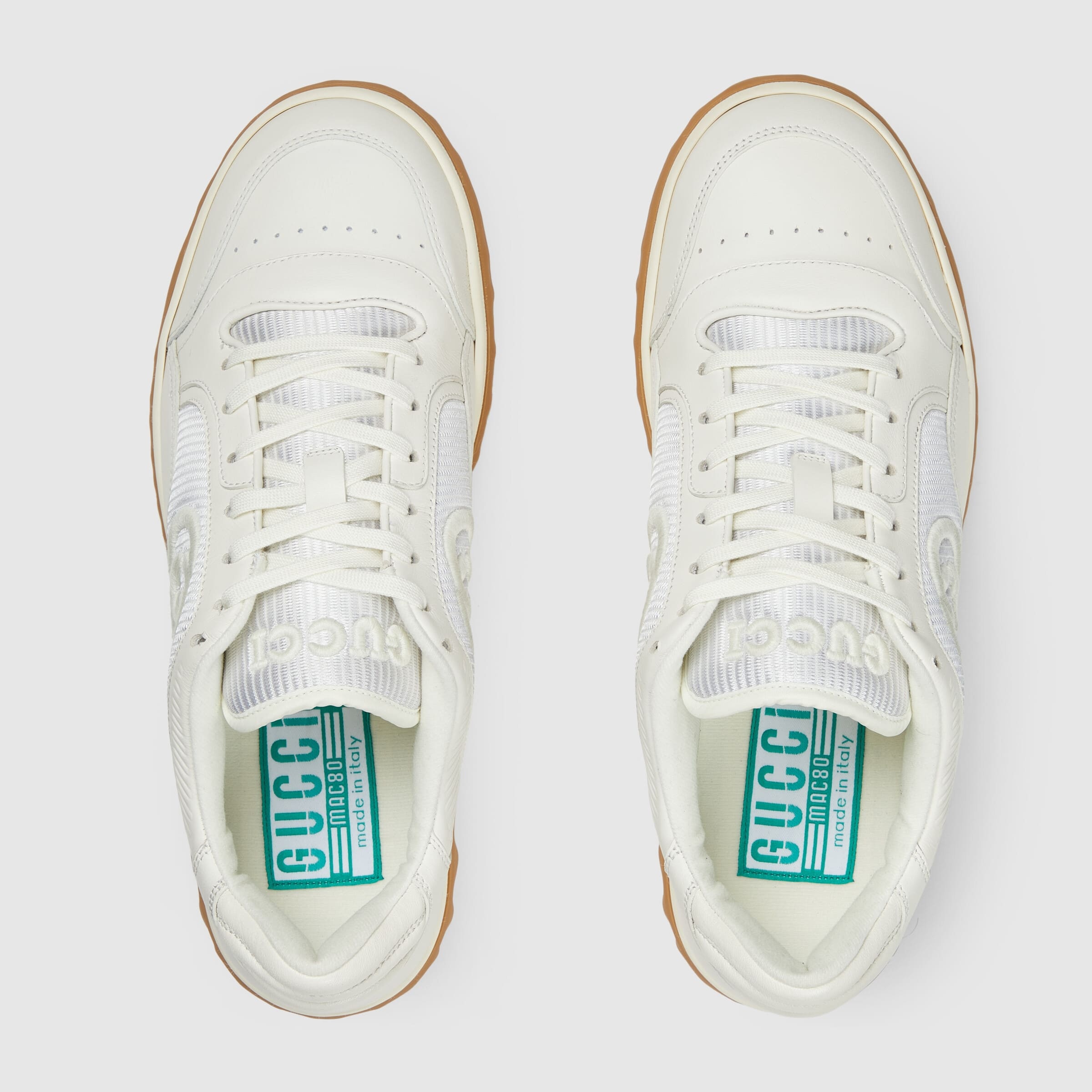 Gucci Double G Logo Low-top Sneakers In White
