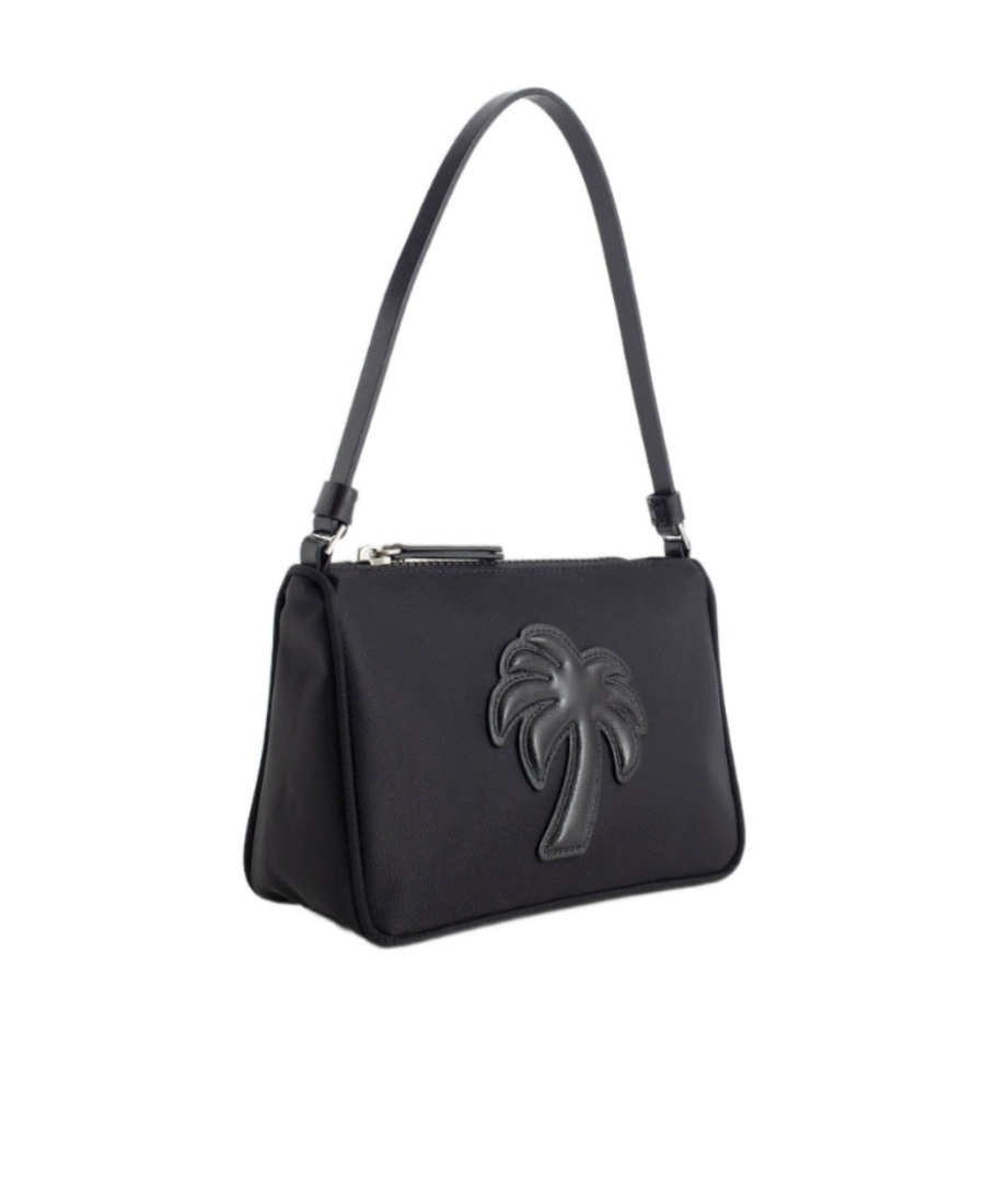 Palm Angels Logo-embossed Zipped Pouch In Black