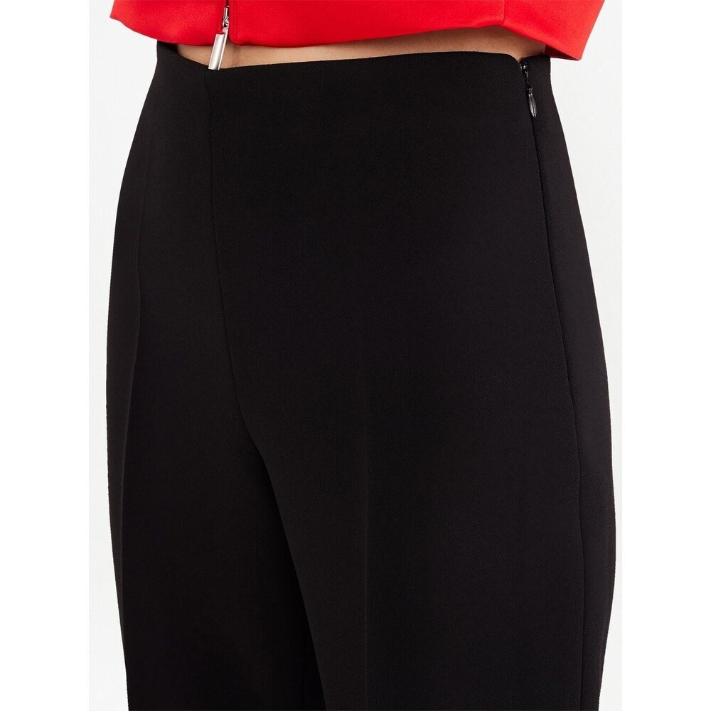 Ferragamo Straight With Pleat Pants In Black