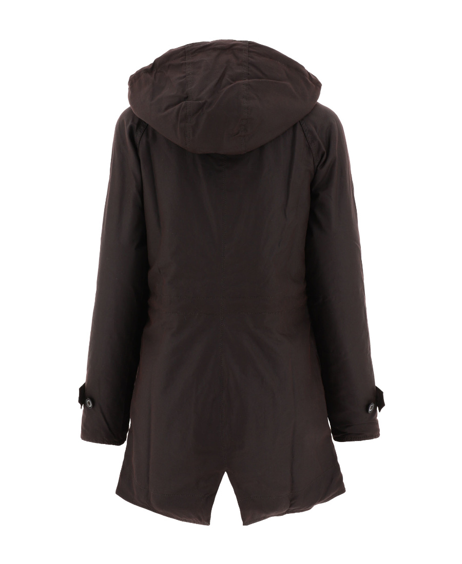 Barbour Cannich Wax Hooded Parka In Black