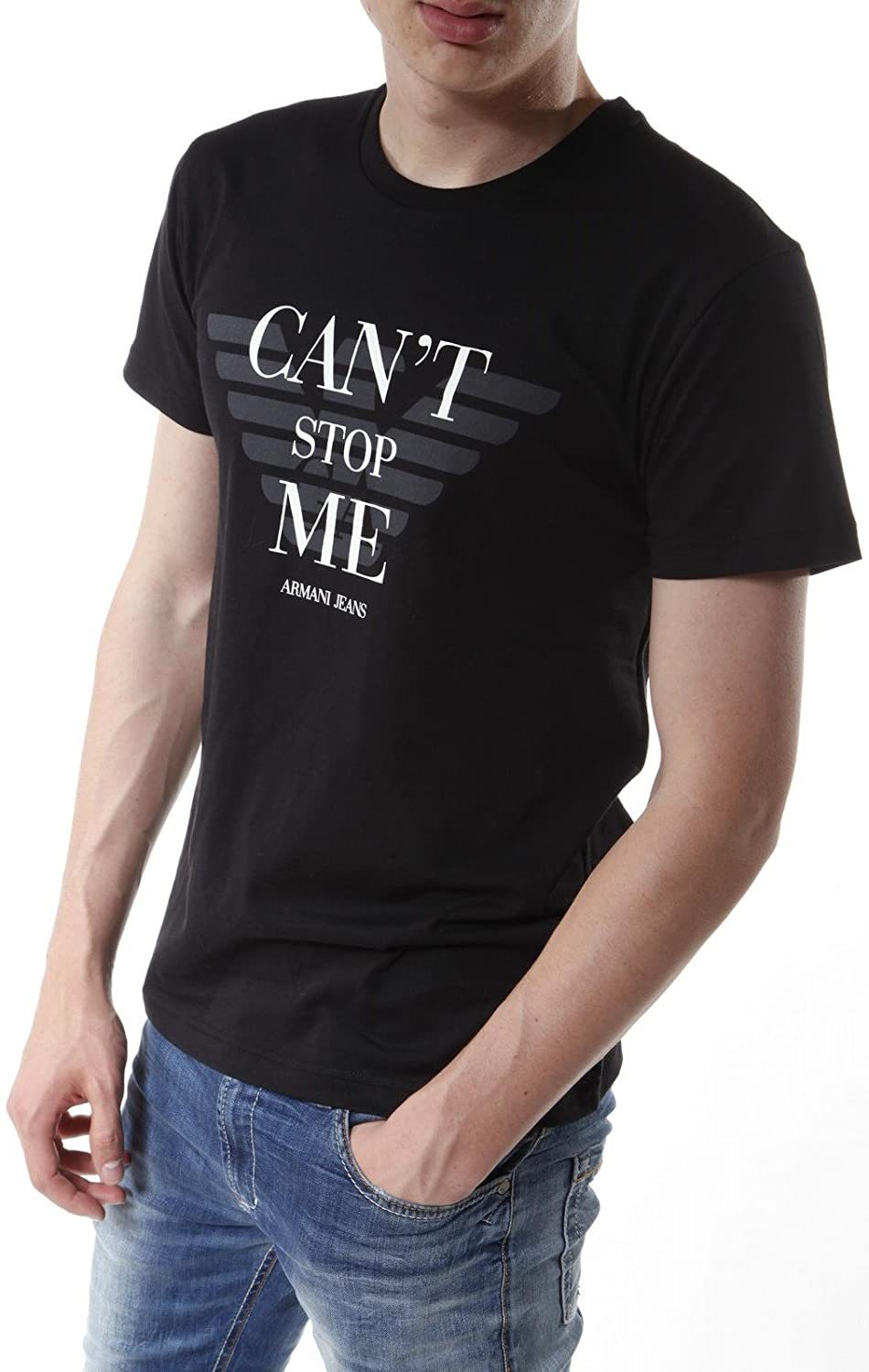 ARMANI JEANS LOGO DETAIL T-SHIRT