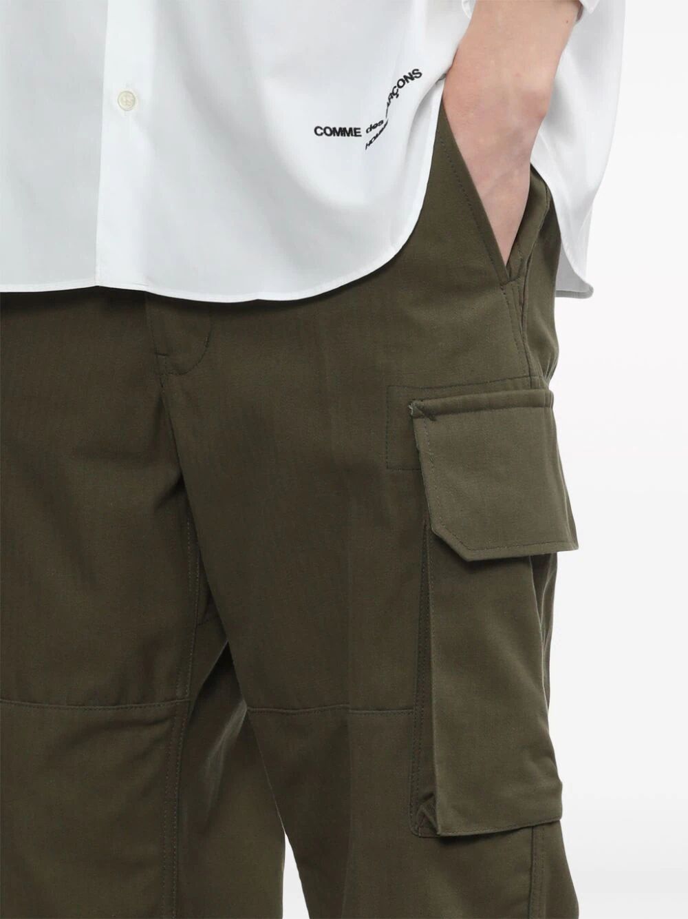Comme Des Garçons Multi-pocket Casual Pants In Black
