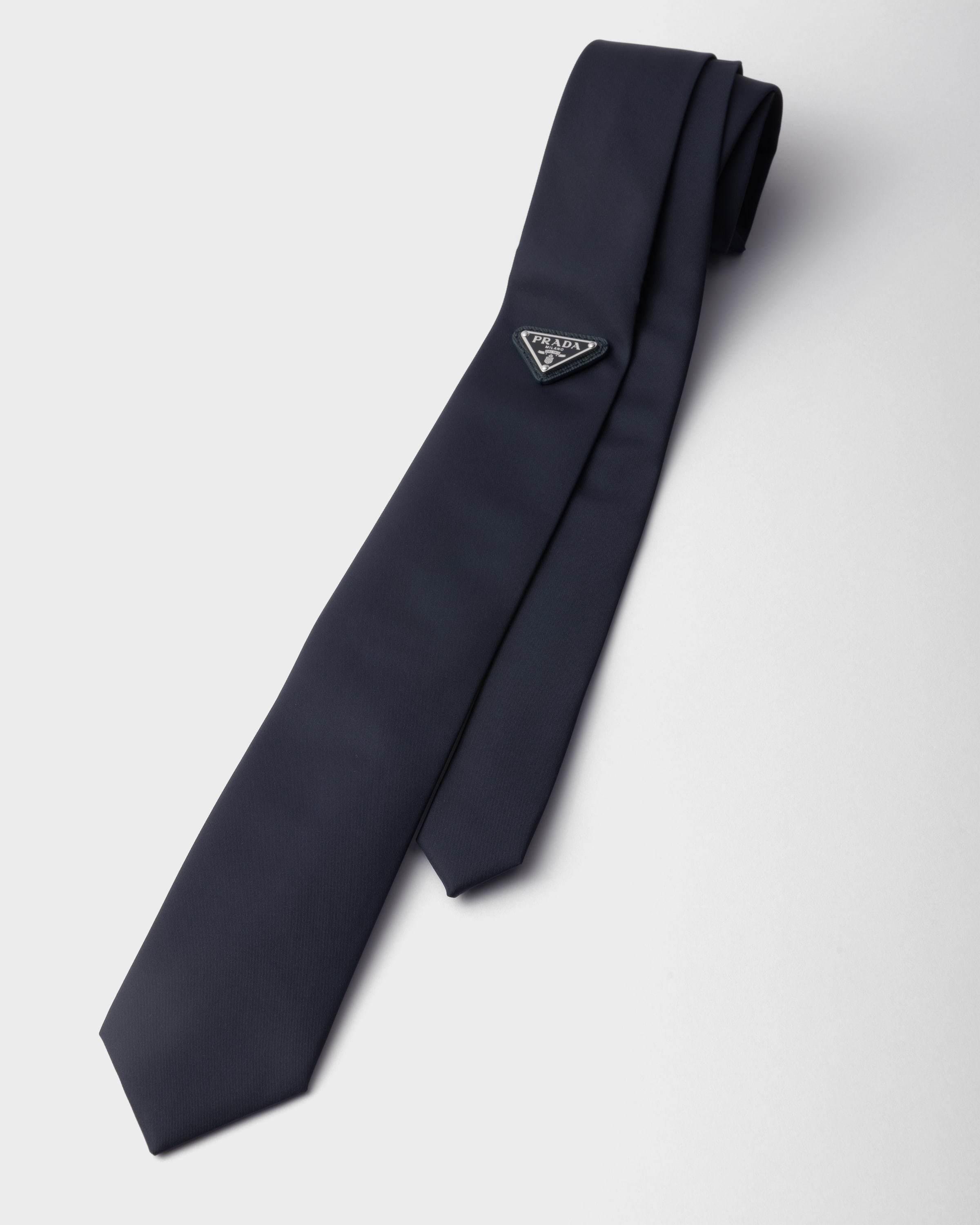 Prada Pointed Tie In Blue