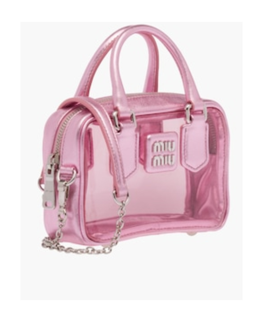 Miu Miu Plexiglas And Nappa Leather Mini Top-handle Bag