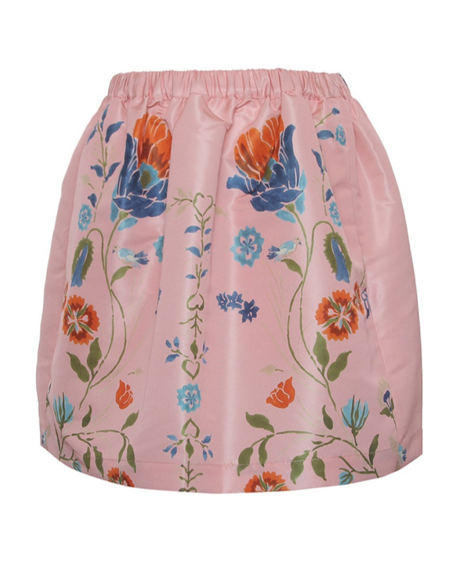 Red Valentino Pattern Skirt In Pink