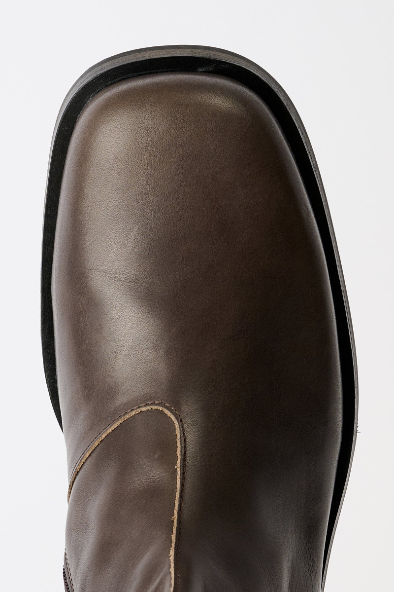 Our Legacy Camion Leather Boots In Black