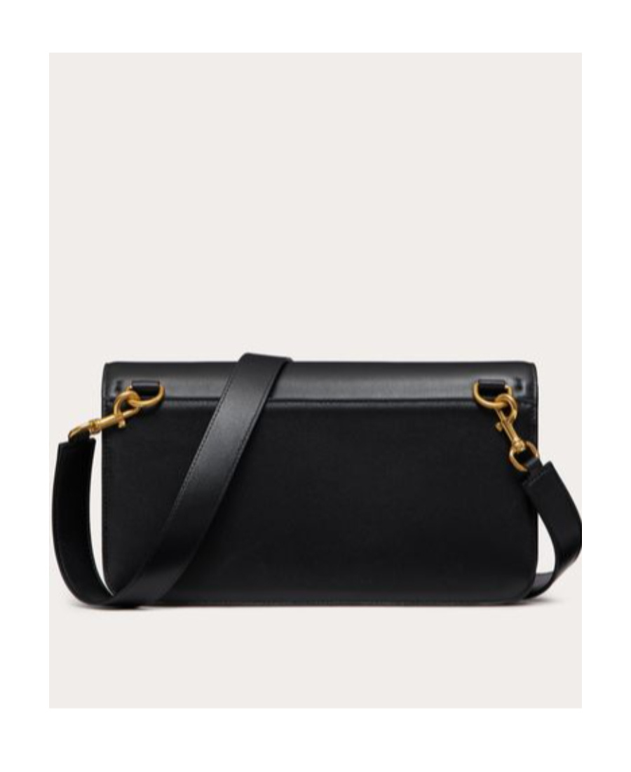 Valentino Small Vlogo Messenger Bag In Black