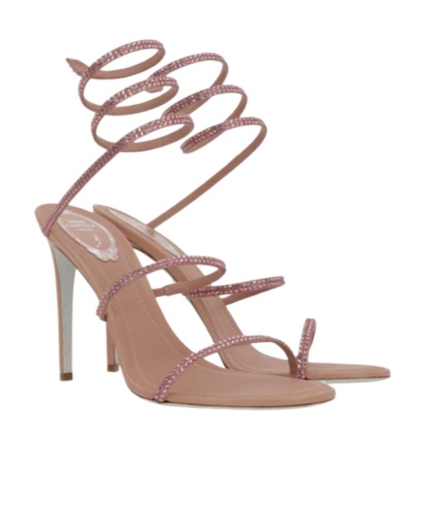 René Caovilla Embellished Cleo Sandals 105 In Brown