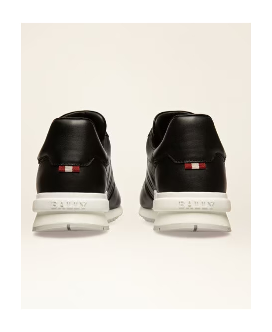 Bally Logo Casual Sports Shoes In Black