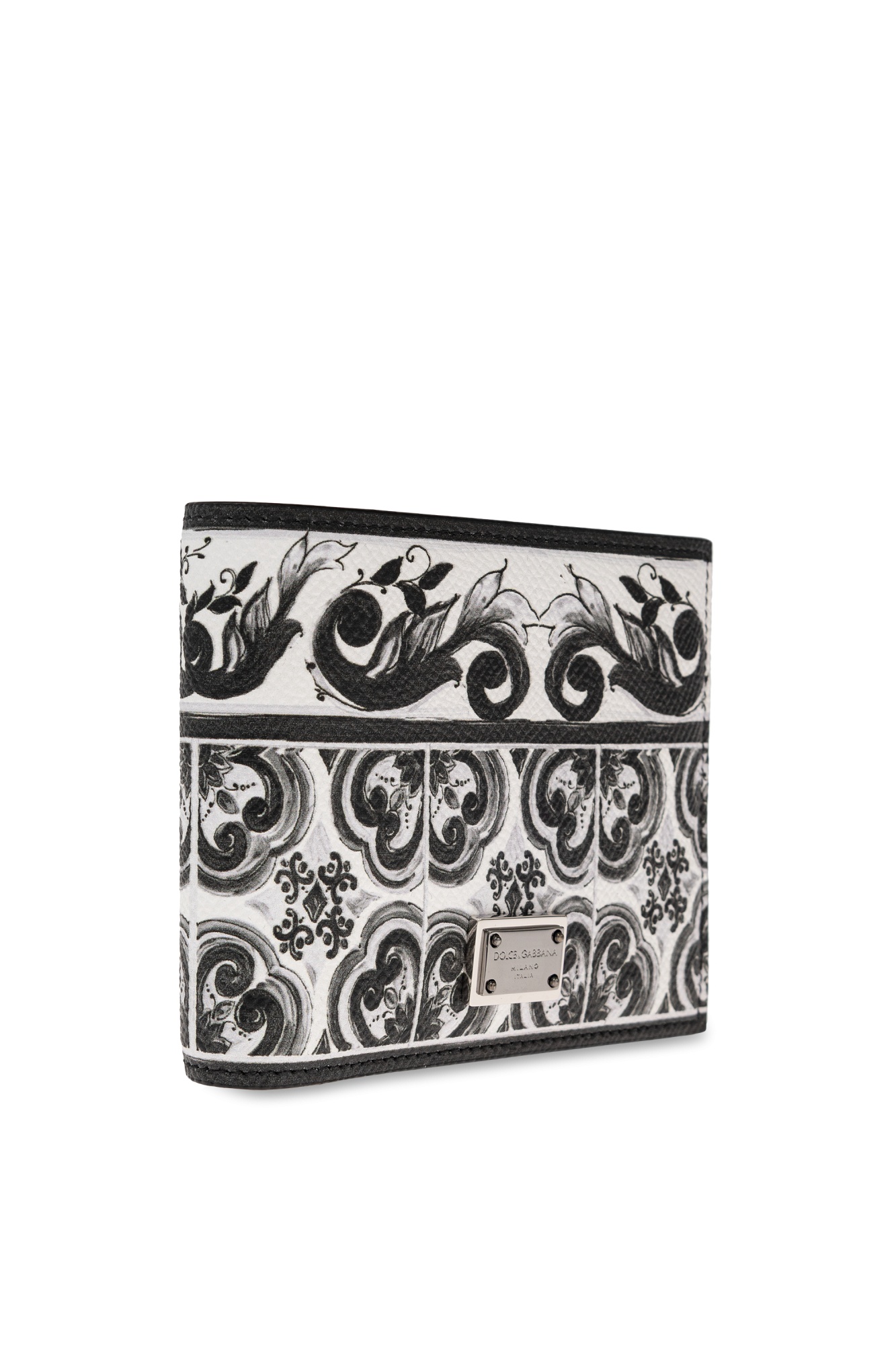 Dolce & Gabbana Graphic-print Wallet In Neutral