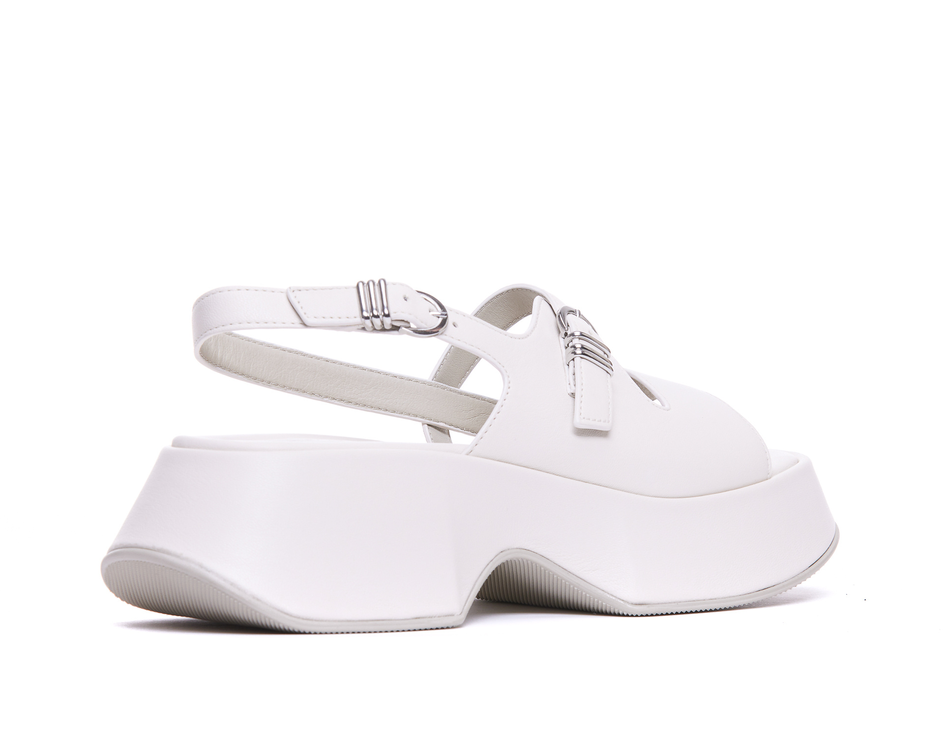 Shop Vic Matie Platform Sandals In White