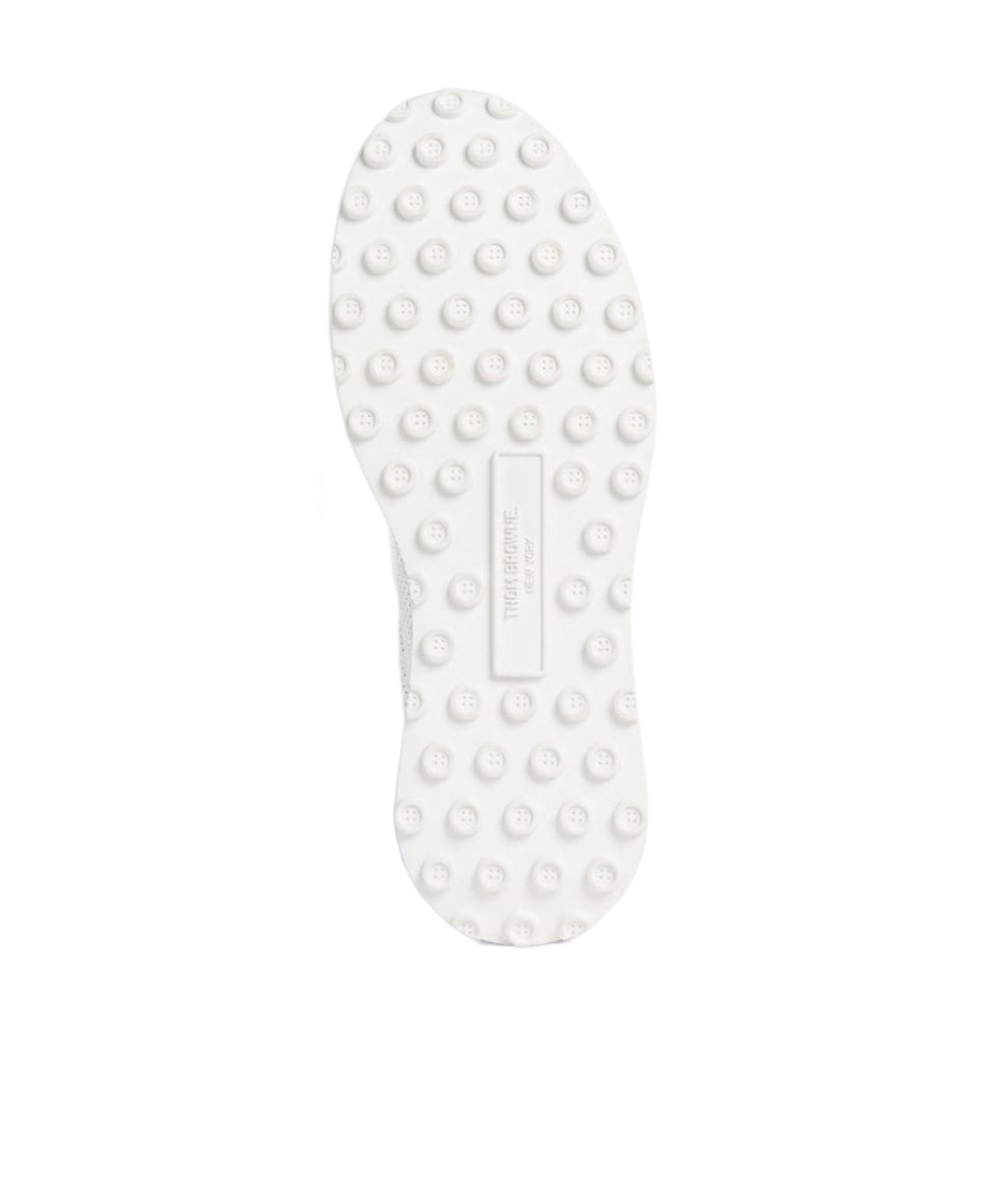 Thom Browne Rwb Stripe Low-top Sneakers In White