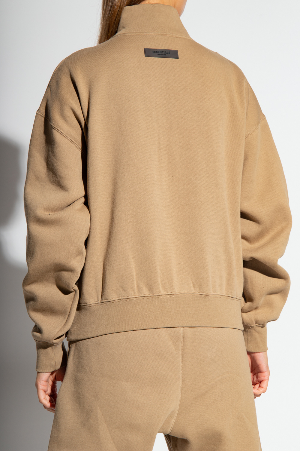 ESSENTIALS ZIP-UP OVERSIZED SWEATSHIRT 