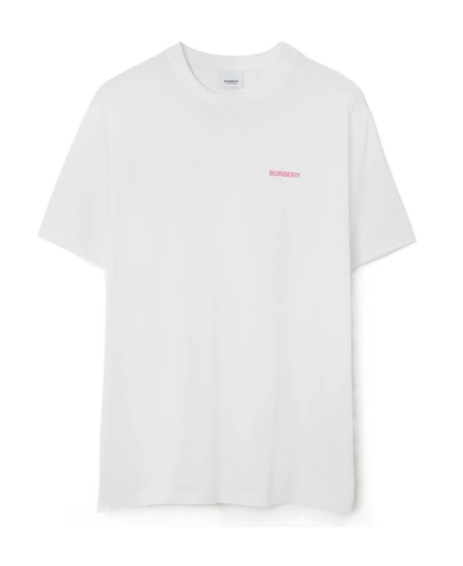 Burberry Oak Leaf Crest Cotton T-shirt In White