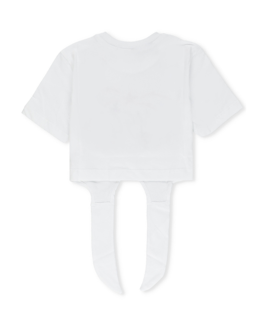Msgm Round-necked T-shirt In White
